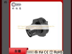 IP67 pannello montato connettore impermeabile femminile pin a filo saldato 3 4 presa di nucleo