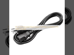 ETL & TUV Standard Black Power Cord Plug Connection PVC Jacket incluso
