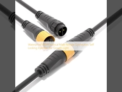 Protezione idraulica IP68 connettori elettrici maschio femmina auto bloccante iniettazione per la luce di crescita