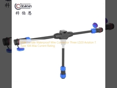 Connettore a filo impermeabile maschio femmina Tre LD20 Aviazione T Tipo 10A Max corrente nominale