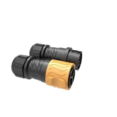Connettore circolare impermeabile IP67 a tre poli P25 con corrente nominale di 25A e assemblaggio autobloccante per scatola microinverter