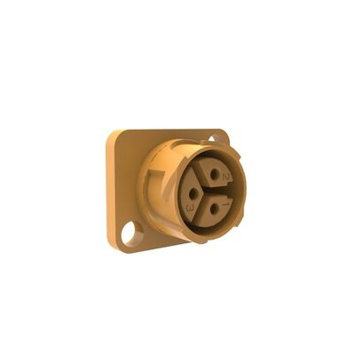 P25 connettore circolare a tre nuclei impermeabile IP67 con piastra a chiusura automatica per microinverter con corrente nominale 25A