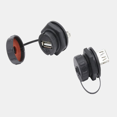 Collegatore di segnale impermeabile in nylon PA66 RJ45 con classificazione IP67 e corrente massima di 1,5A per applicazioni all'aperto
