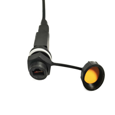 M20 tipo vite impermeabile IP67 RJ45 connettore segnale di dati di rete sicura presa per l'aviazione
