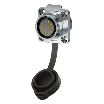 Connettore per cavo impermeabile sovrastampato in nylon PA66 con grado di protezione IP68 e corrente di 32A con sistema di bloccaggio a pressione rapida Light Touch