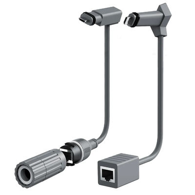 Velocità di trasmissione 1000MHz IP67 connettore RJ45 impermeabile con tensione di funzionamento 125V per applicazioni di segnale stabile