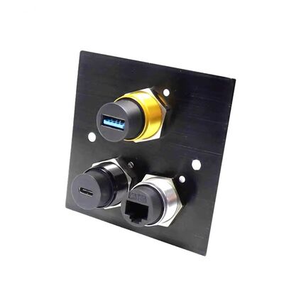 IP67 connettore di montaggio a pannello impermeabile con accoppiamento a filo e tipo senza viti per connessioni esterne sicure