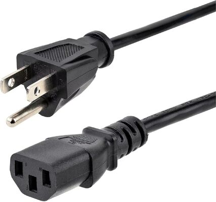 Collegamento elettrico nero con diametro di 4,8 mm, certificato CE ROHS TUV ETL, corrente nominale e tensione 10/250 per applicazioni versatili